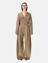 The Latest long V-neck jumpsuit - | Spazio Pritelli