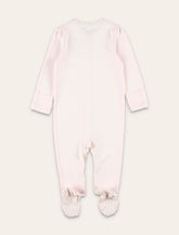 Polo Ralph Lauren baby girl floral-trim cotton coverall - | Spazio Pritelli