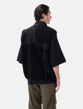 And Wander Mix Boa patchwork vest - | Spazio Pritelli