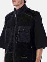 And Wander Mix Boa patchwork vest - | Spazio Pritelli