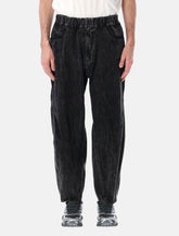 And Wander Black Textured Trousers - | Spazio Pritelli