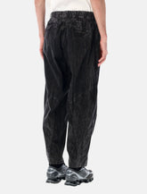 And Wander Black Textured Trousers - | Spazio Pritelli