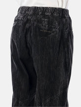 And Wander Black Textured Trousers - | Spazio Pritelli
