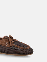 Miu Miu mech and suede Deck shoes - | Spazio Pritelli