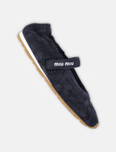 Miu Miu Plume suede ballerinas - | Spazio Pritelli