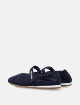Miu Miu Plume suede ballerinas - | Spazio Pritelli