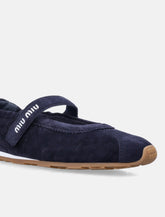 Miu Miu Plume suede ballerinas - | Spazio Pritelli