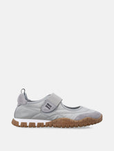 Miu Miu Tyre Ballerinas in technical fabric and suede - | Spazio Pritelli