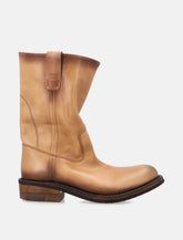 Miu Miu Foule leather booties - | Spazio Pritelli