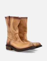 Miu Miu Foule leather booties - | Spazio Pritelli