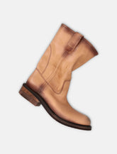Miu Miu Foule leather booties - | Spazio Pritelli