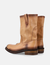 Miu Miu Foule leather booties - | Spazio Pritelli