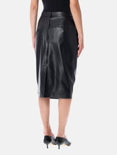 Stella McCartney vegan leather midi skirt - | Spazio Pritelli