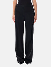 Stella McCartney pleated straight wool trousers - | Spazio Pritelli