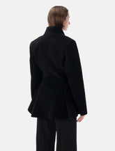 Stella McCartney waisted plush coat - | Spazio Pritelli
