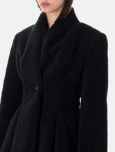 Stella McCartney waisted plush coat - | Spazio Pritelli