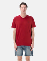 T-shirt in jersey con scollo a V di Polo Ralph Lauren - | Spazio Pritelli