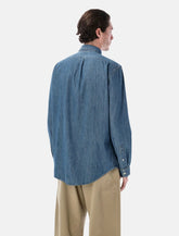 Polo Ralph Lauren blue custom-fit denim shirt - | Spazio Pritelli
