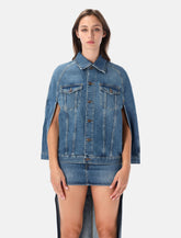 7 For All Mankind denim cape - | Spazio Pritelli