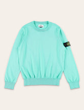 Stone Island Junior Kids Cotton Crewneck Sweater - | Spazio Pritelli