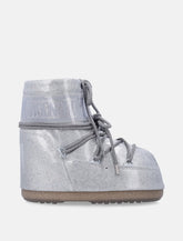 Moon Boot icon low silver glitter ankle boots - | Spazio Pritelli