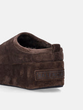 Balenciaga Alaska soft platform mule in light espresso - | Spazio Pritelli