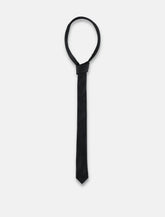 Silk Thin Monogram Tie - | Spazio Pritelli