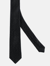 Silk Thin Monogram Tie - | Spazio Pritelli