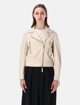 Sword Classic Biker leather jacket - | Spazio Pritelli