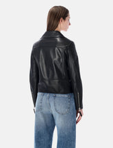Sword Classic Biker leather jacket - | Spazio Pritelli