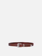 Mancini 1979 William unstitched leather belt - | Spazio Pritelli
