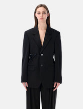 Balenciaga black wool Wrap tailored jacket - | Spazio Pritelli