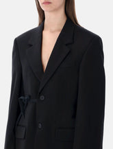 Balenciaga black wool Wrap tailored jacket - | Spazio Pritelli