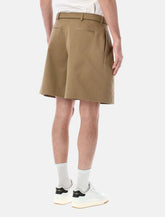 Saint Laurent cotton gabardine tailored shorts - | Spazio Pritelli