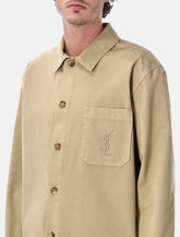 Saint Laurent Cassandre cotton overshirt - | Spazio Pritelli