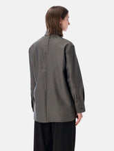 Bottega Veneta draped wool blouse - | Spazio Pritelli