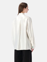 Bottega Veneta fluid silk satin shirt - | Spazio Pritelli