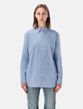 Balenciaga striped poplin shirt - | Spazio Pritelli