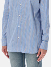 Balenciaga striped poplin shirt - | Spazio Pritelli