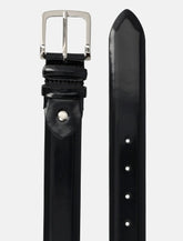 Mancini 1979 brushed leather belt H 35 - | Spazio Pritelli