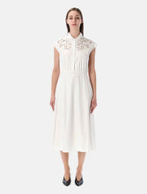 Valentino Garavani embroidered poplin midi dress - | Spazio Pritelli