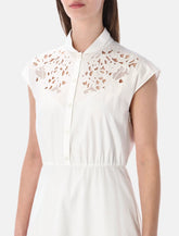 Valentino Garavani embroidered poplin midi dress - | Spazio Pritelli