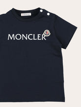 Moncler boy's stretch cotton logo T-shirt - | Spazio Pritelli