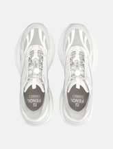 Fendi F-Light white leather and mesh woman's sneakers - | Spazio Pritelli