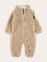 Moncler teddy hooded baby grow - | Spazio Pritelli