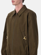 Valentino Garavani cotton jacket with VGold details - | Spazio Pritelli