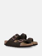 Birkenstock Arizona Suede Flat Sandals in Mocca - | Spazio Pritelli