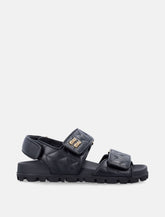Miu Miu sporty matelassé nappa leather sandals -  | Spazio Pritelli