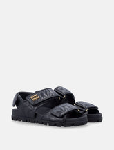 Miu Miu sporty matelassé nappa leather sandals -  | Spazio Pritelli