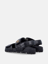 Miu Miu sporty matelassé nappa leather sandals -  | Spazio Pritelli
